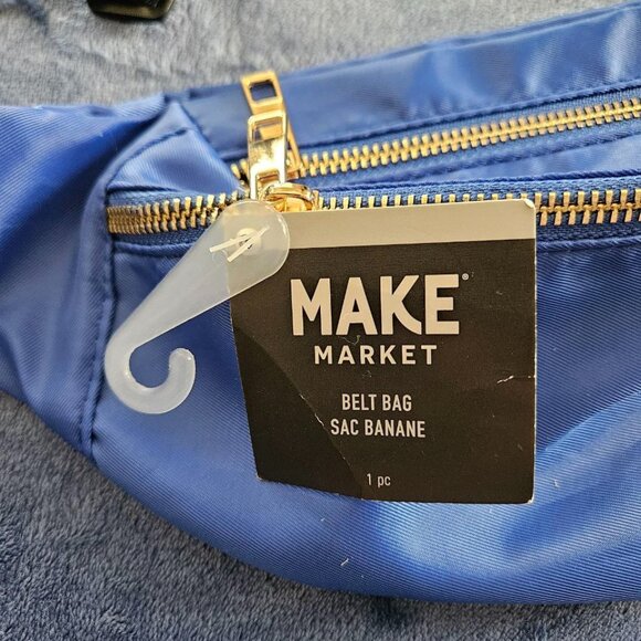 13"‎ Adjustable Royal Blue Fanny Pack Belt Bag from Make Market NEW - Picture 2 of 6
